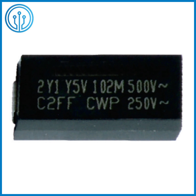 11.4x6.0mm 플라스틱 캡슐화 칩 안전성 축전기 500VAC 10-4700pF Y5P Y5U Y5V