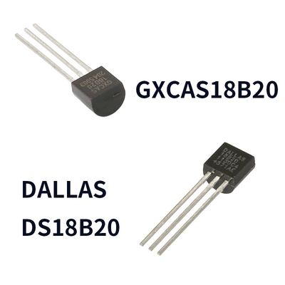 3 핀 온도 센서 DS18B20 프로그래밍 해상도 1- 와이어 디지털 온도 측정기 GXCAS18B20 9-12비트 TO-92