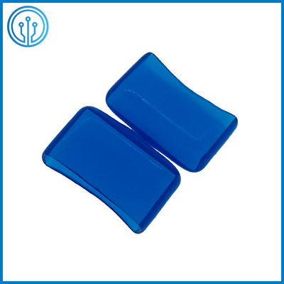 5x20mm 유리 세라믹 투명 30A PVC 퓨즈 커버 파란색 ROHS 퓨즈 홀더 블록